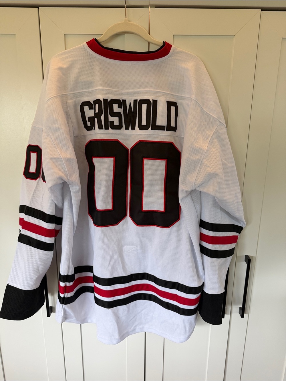 White Griswold Hockey Jersey from scene in Christmas Vacation